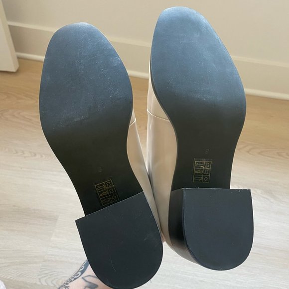 Jeffrey Campbell Off-White Lace-Up Heeled Boots - Picture 8 of 8